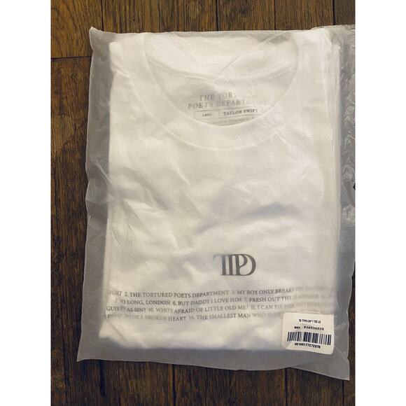 SHIPS ASAP Taylor Swift Tortured Poets Department Capital One TTPD T-Shirt LARGE - Picture 6 of 7